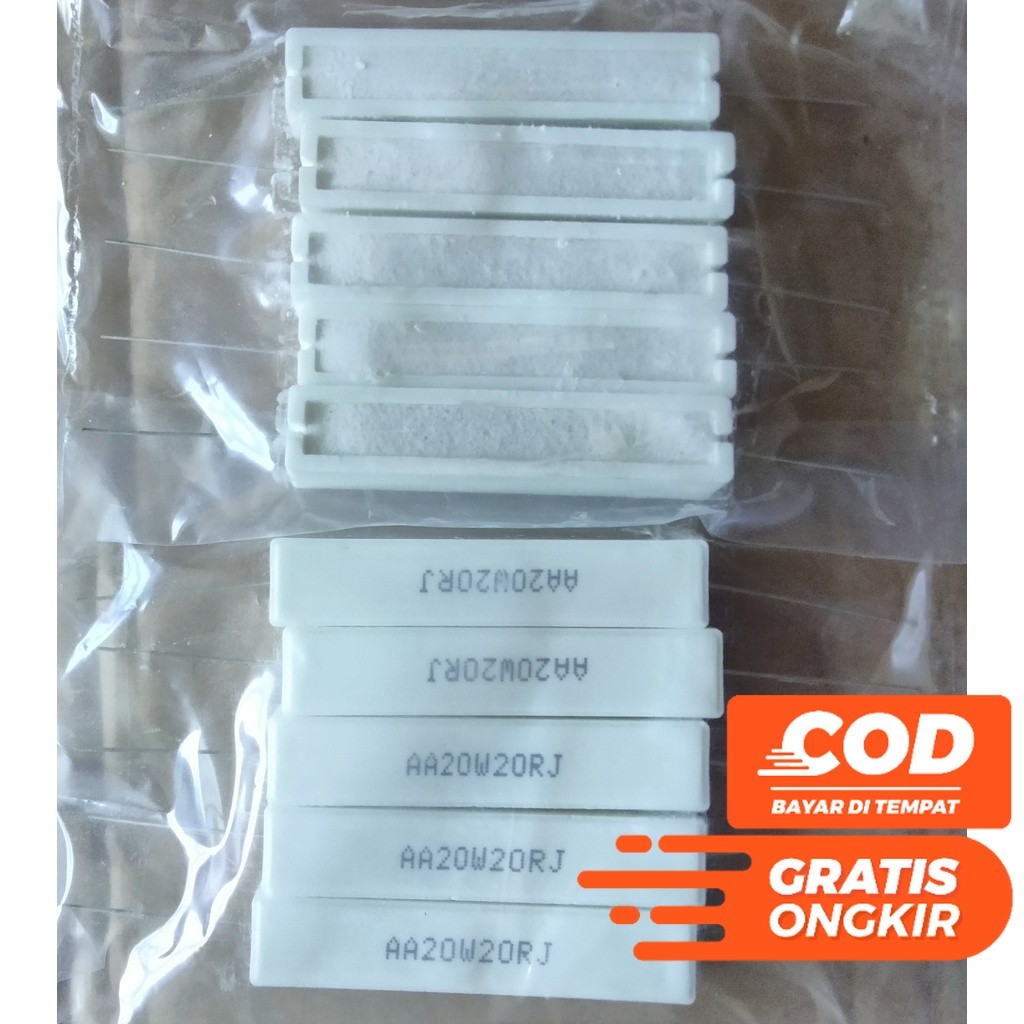 RESISTOR KAPUR 20 OHM 20WATT / R KAPUR 20W / RESISTOR 20 OHM 20 WATT
