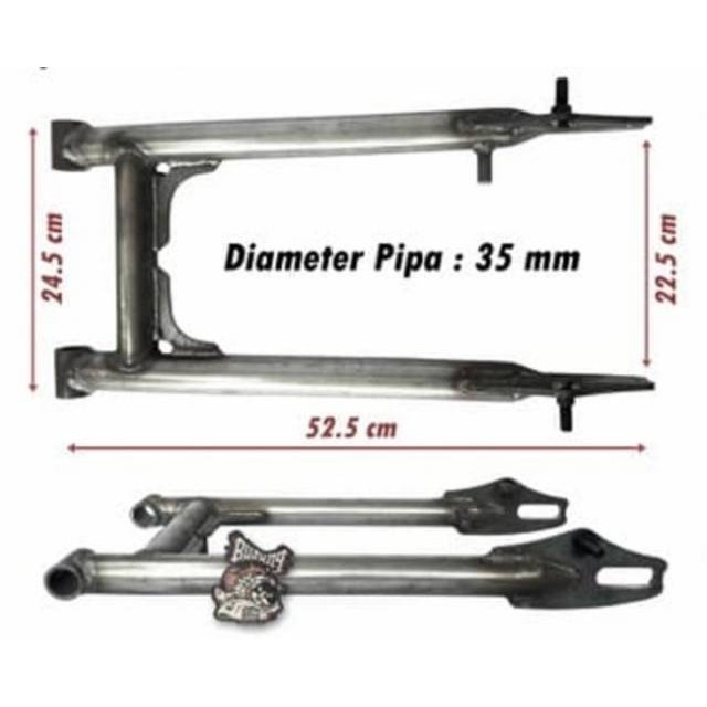 Arm custom GL pro neotech max CB custom pipa bulat hitam full cat