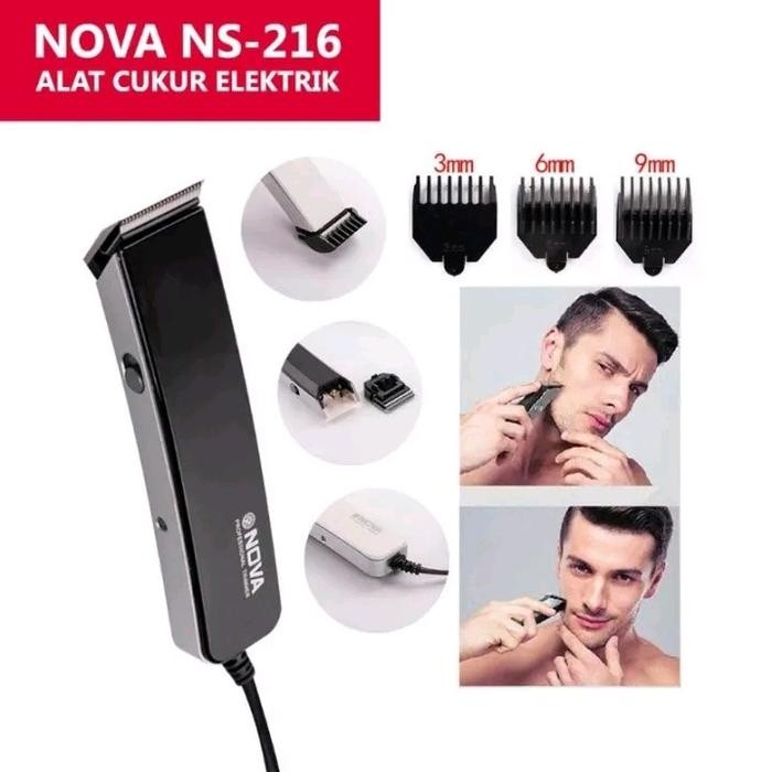 Alat Cukur Nova NS 216 / Mesin Cukur Jenggot Kumis Nova - -, -