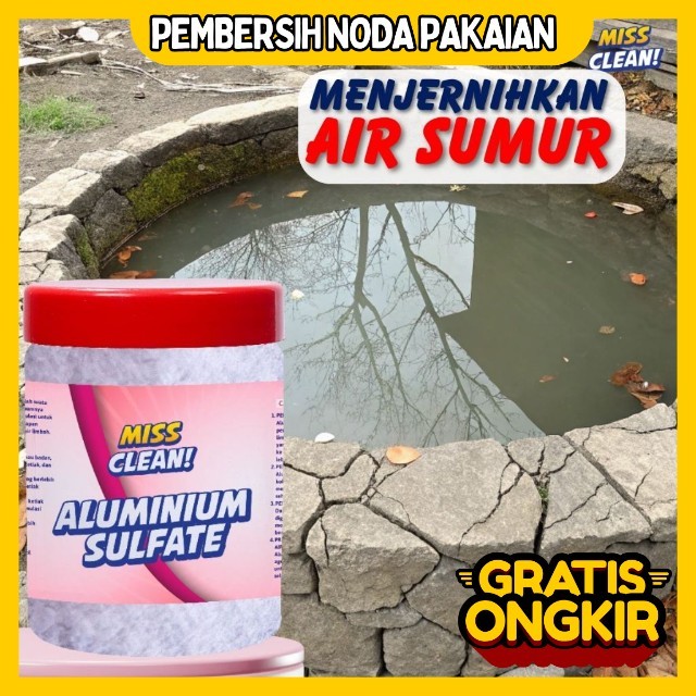 Aluminium sulfate bubuk tawas penjernih air sumur penghilang bau kuning sumur
