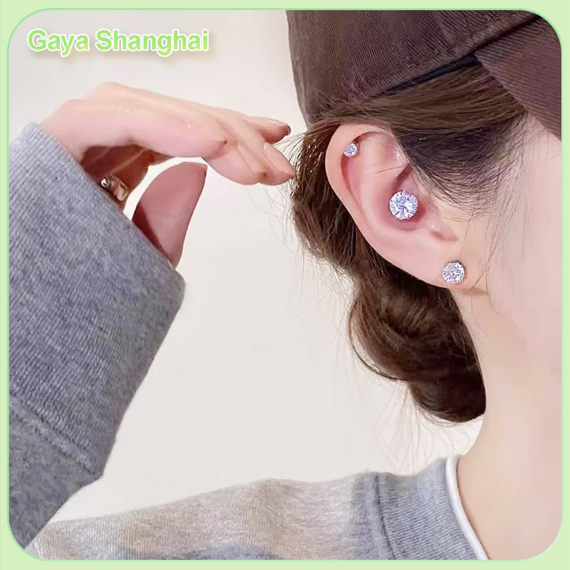 Klip telinga kelas atas untuk wanita tanpa tindik telinga, klip tulang telinga, pengait telinga, ant