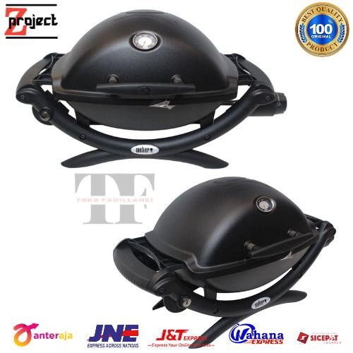 WEBER pemanggang gas BBQ Q1200 / grill alat pemanggang gas BBQ