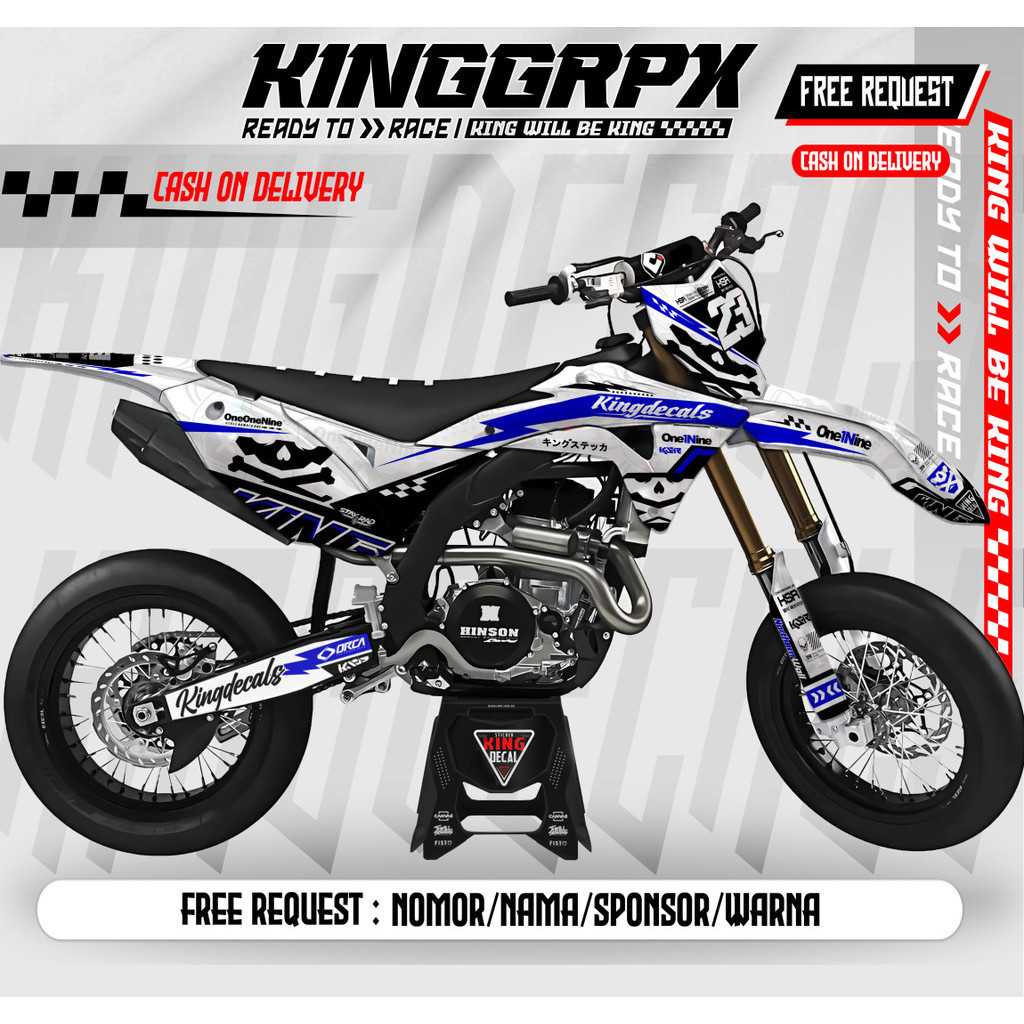 DEKAL / DECAL    KLX GORDON FULL BODY /  GORDON /  STIKER VARIASI KLX GORDON /STRIPING GORDON