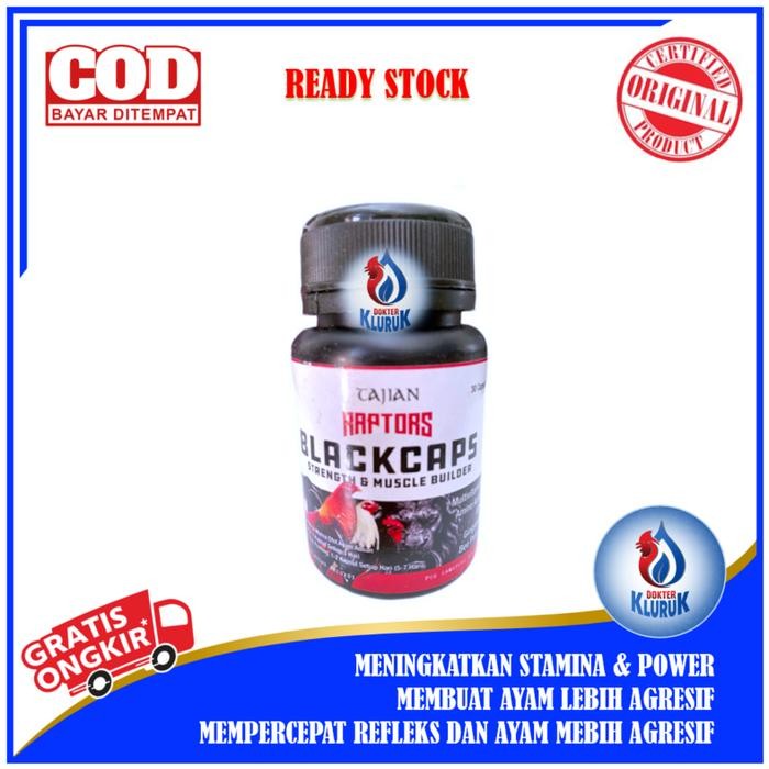 Doping Ayam Raptor Blackcaps ( 30 butir )
