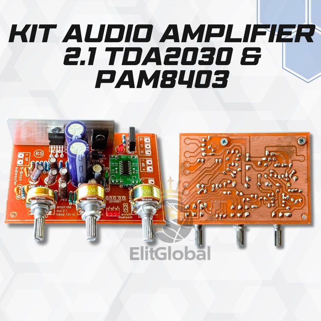 Ampli 2.1 TDA2030 + PAM8403 – Cocok untuk Subwoofer & Speaker Kecil