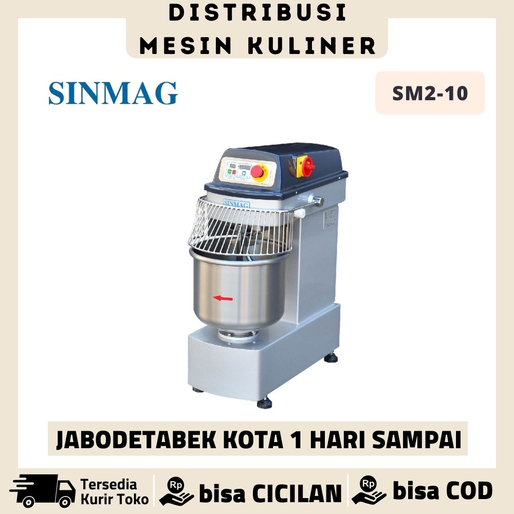 Spiral Mixer Sinmag SM2-10 Mixer Roti 10 Liter Original