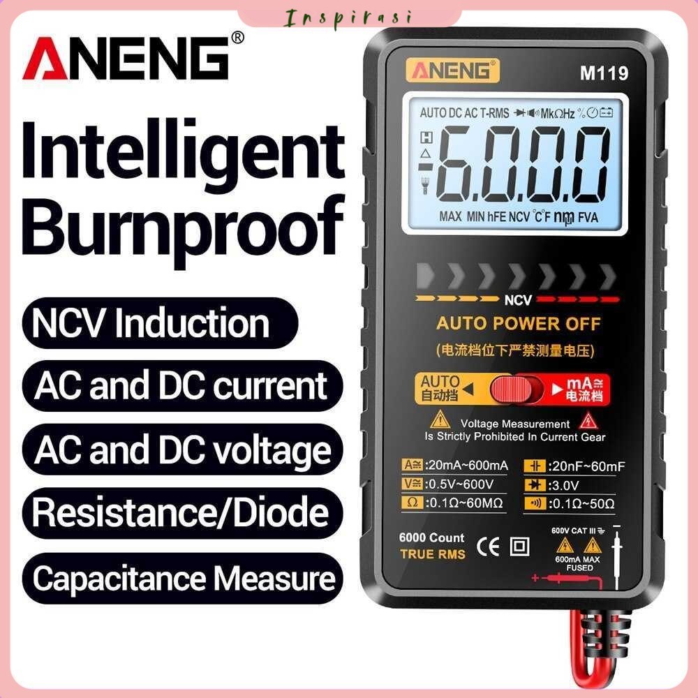 ANENG Digital Multimeter Multitester Voltage Tester with NCV Sensing - M119