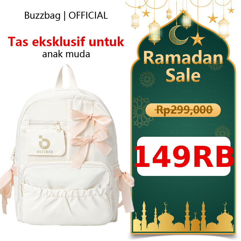 ZAHASHOP BUZZBAG - Tas sekolah aesthetic korean style tas sekolah wanita tas sekolah sma korean styl