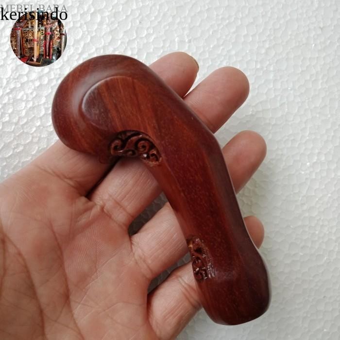Handle Deder Gagang Keris Kayu Nagasari  Asli Garap Alus antik KI4