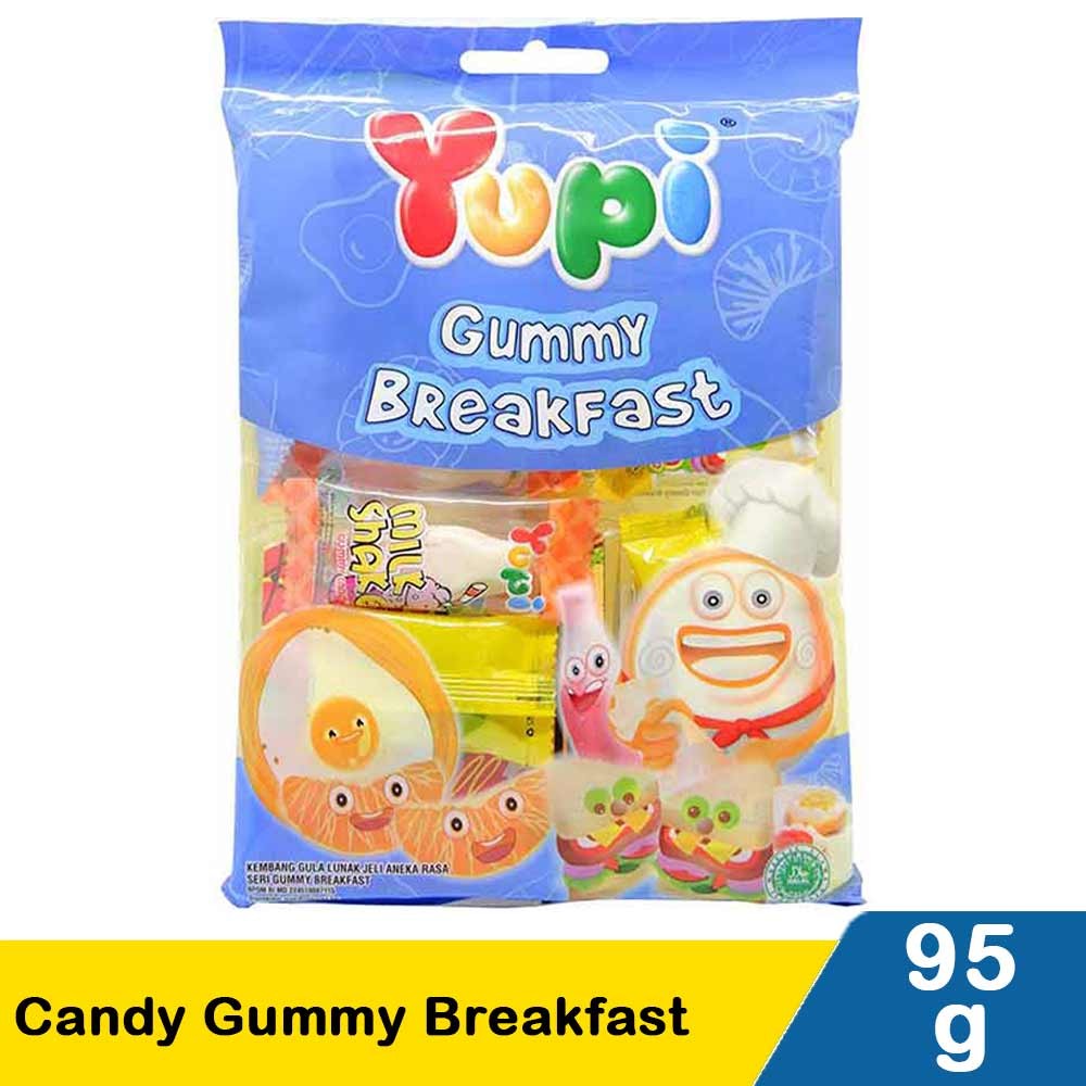 YUPI CANDY GUMMY BREAKFAST  95g