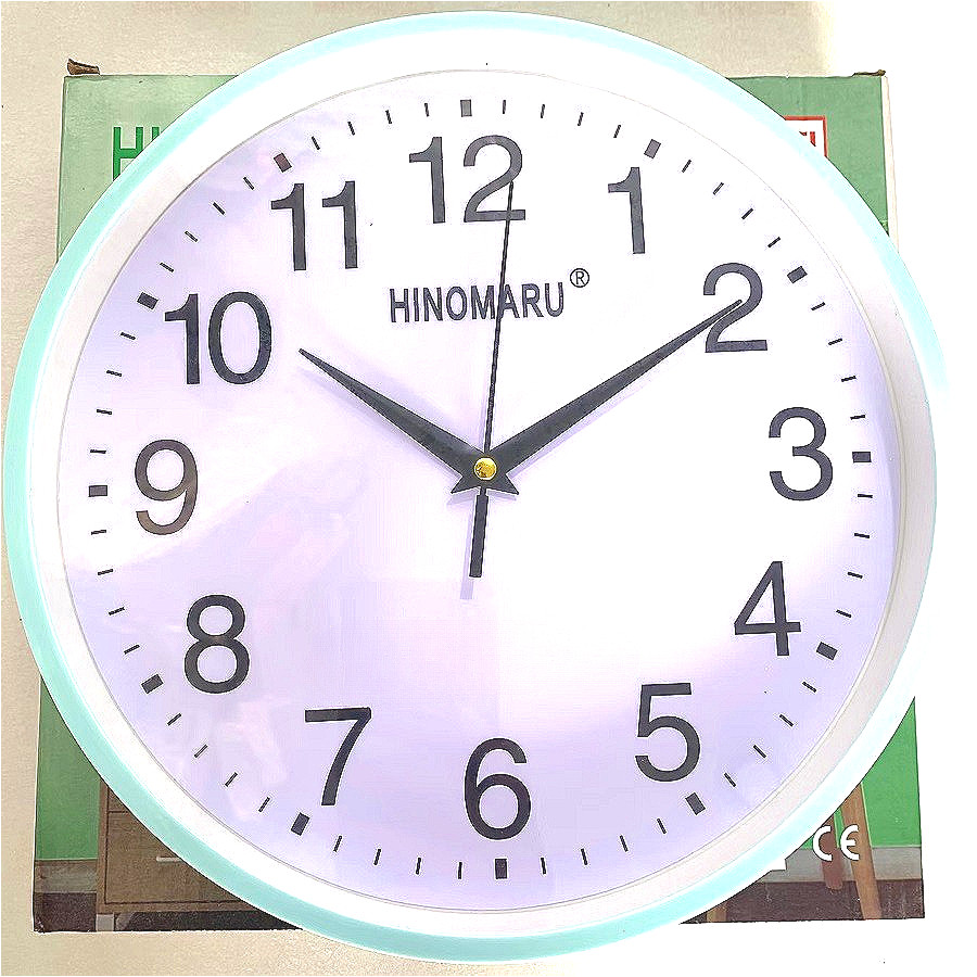 Jam Dinding Jarum Mewah Minimalis Hinomaru 10 inch JAM6053S Murah - Hijau