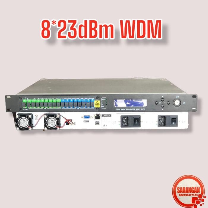 EDFA WDM 8x23dBm High- power/Doubl Power Fiber Optik Amplifier CATV