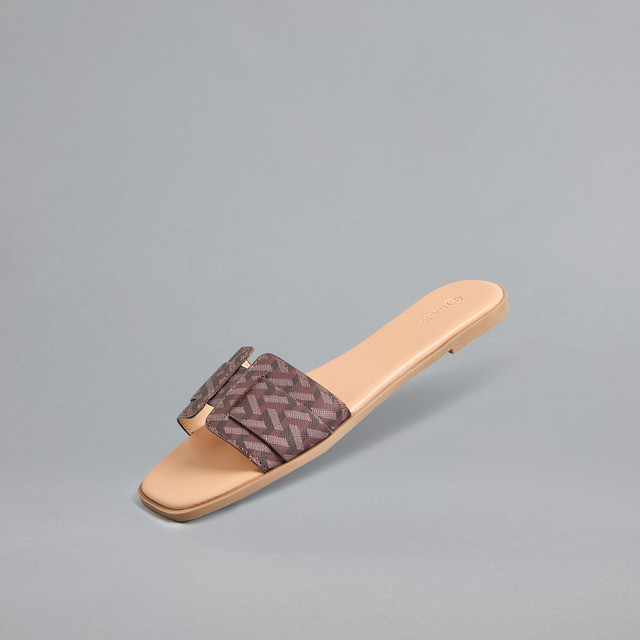 Max Fashions Sandal Wanita Printed Slip-On Sandals