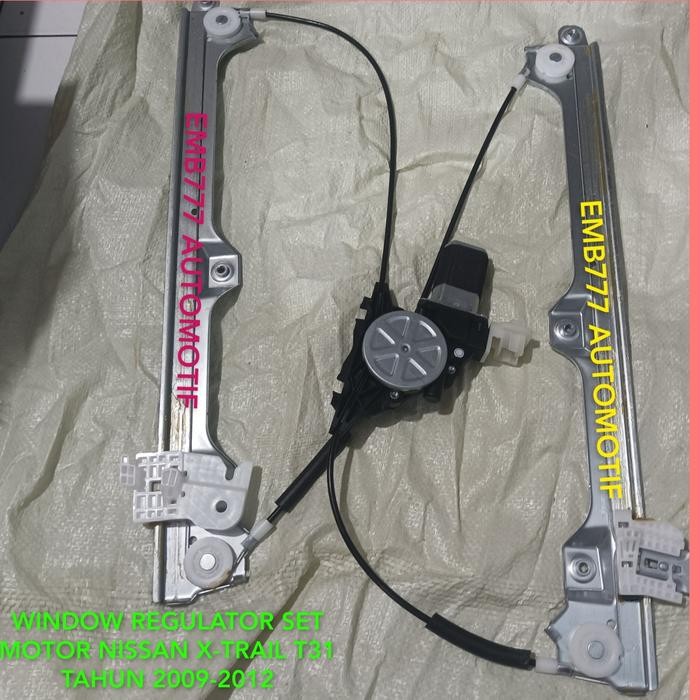 WINDOW REGULATOR SET MOTOR POWER WINDOW KANAN NISSAN XTRAIL T31 X-TRAIL T31 DEPAN - REGULATOR+MOTOR 