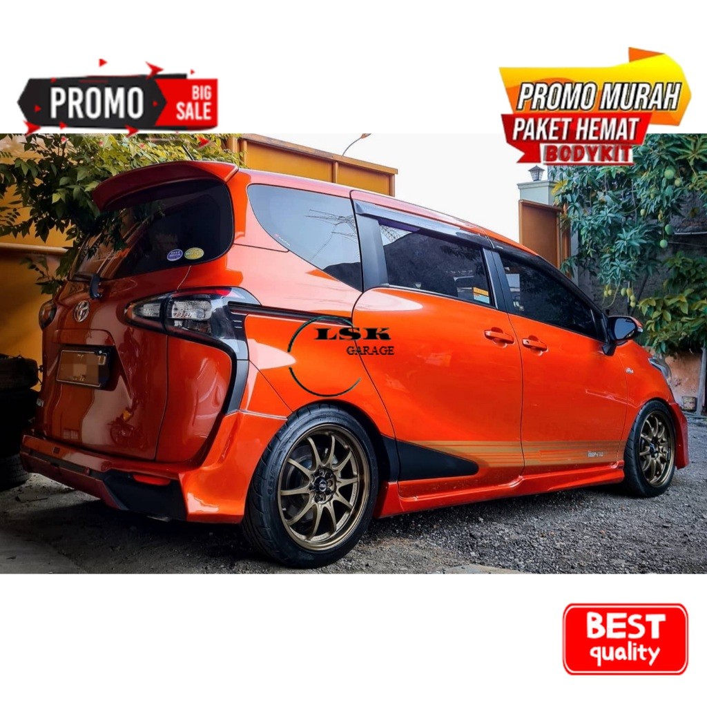 bodykit samping sienta modelista x