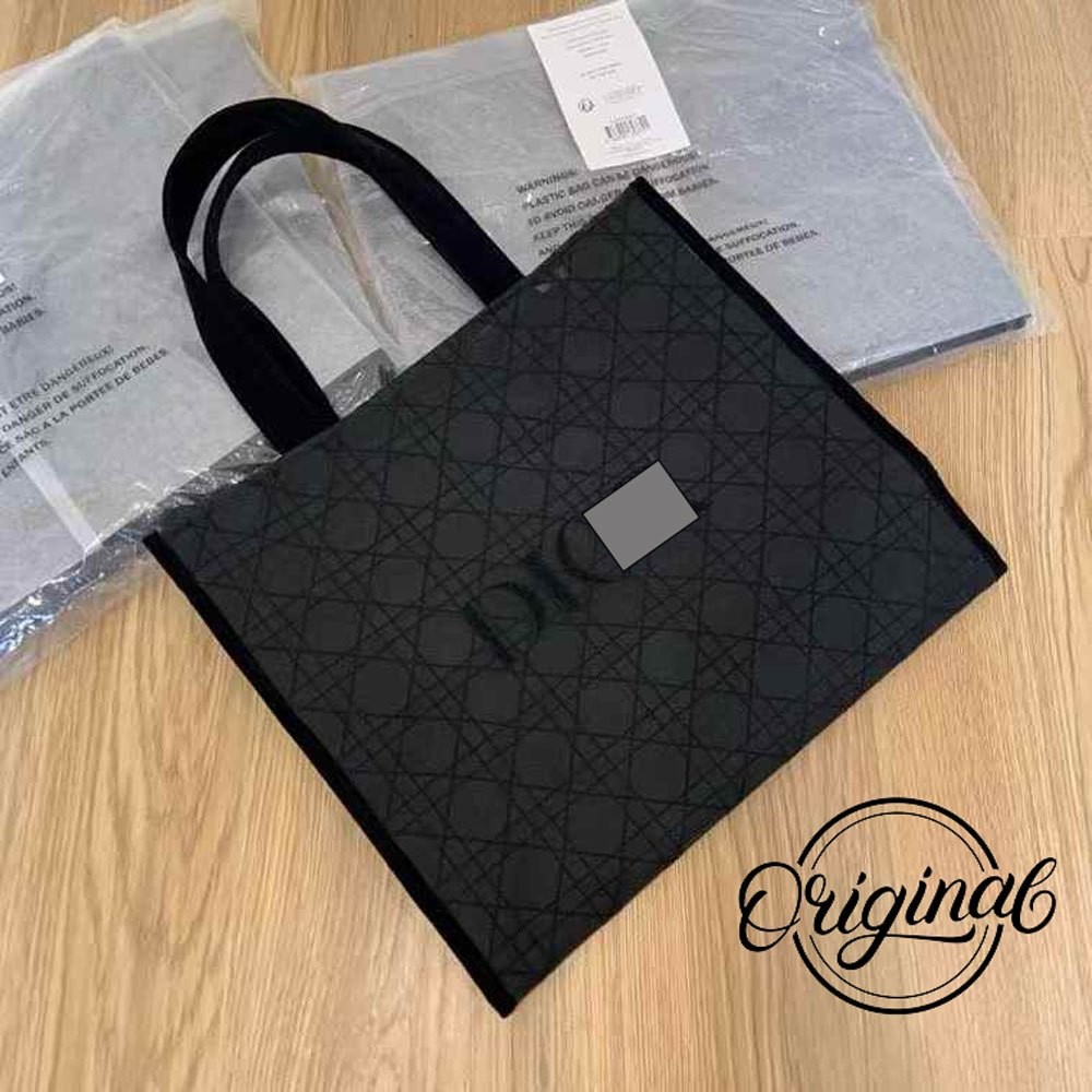 100%-ORI VIP Gift Tas Totebag Shopper Black Mesh Mewah
