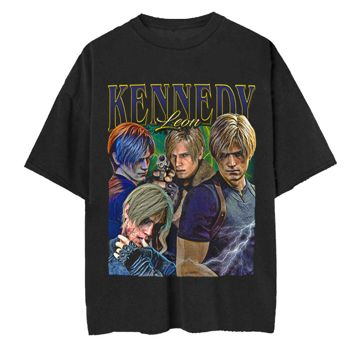 (COD) Kaos Resident Evil Leon S Kennedy Vintage Bootleg Premium Shirt