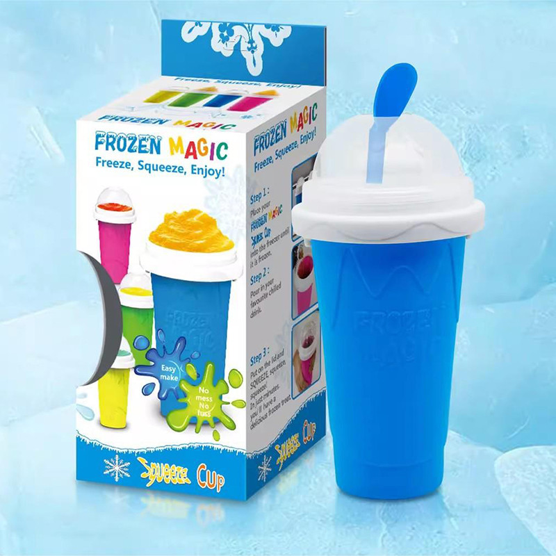 Large Capacity Quick-Frozen Slushy Maker Cup Slushy Cup For Homemade Smoothies Juice Ice Cream Summe
