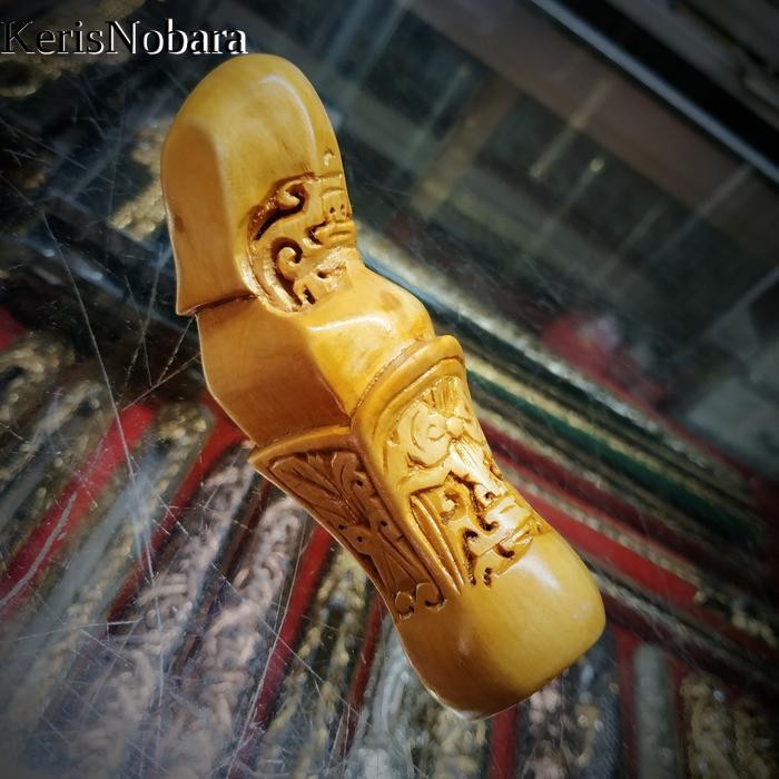 Handle Deder Gagang Untuk Pegangan Keris Kayu Ukir Ukiran Lempuyangan laris manis