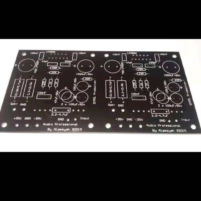 LEW99 PCB Gain clone LM3886 LM 3886 Stereo Pertinax