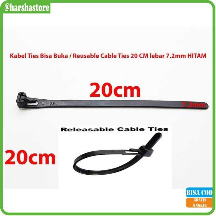 Reusable Cable Ties / Kabel Ties Bisa Dibuka -HARSHA-