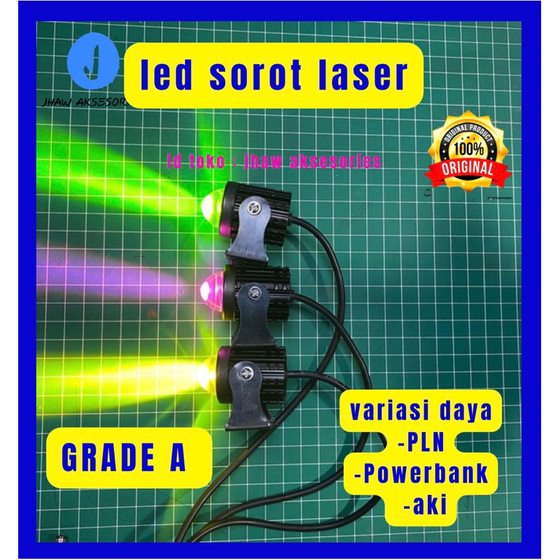 ACEWARE Led Sound Miniatur Sorot Dengan Modul Irama