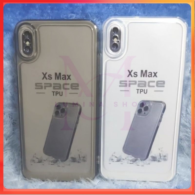 PROMO+COD Softcase Casing Clear Space iPhone Xs Max Slikon transparan dan pelindung belakang hp+came