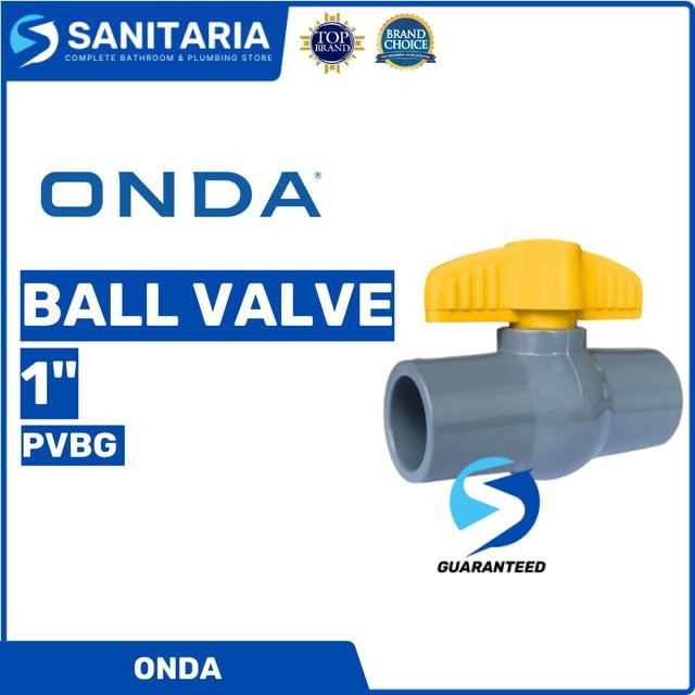 Ball Valve Pvbg 1" Onda/ Stop Kran Pvc Pvbg 1" Onda Polos
