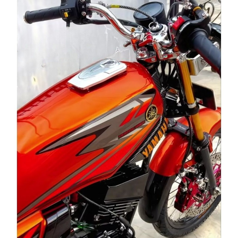 STIKER STRIPING ORI YAMAHA RX KING 2002 OREN STIKER RX KING OREN 2002 ORI STRIPING RX KING STICKER R