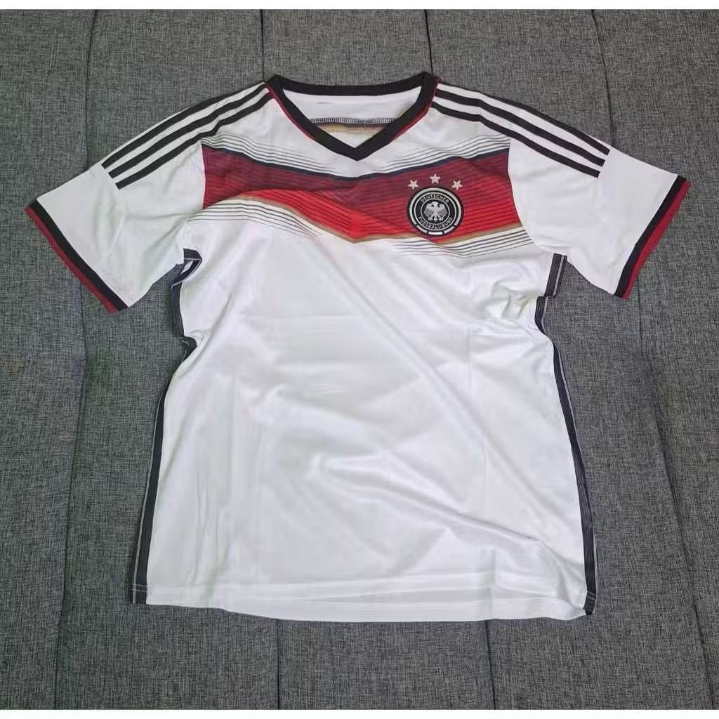 (RETRO) JERSEY RETRO VINTAGE JERMAN HOME PIALA DUNIA 2014 GRADE AAA CLASSIC