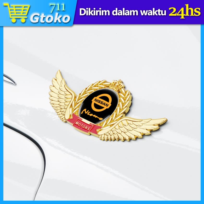 3D Emblem Sticker Mobil Sayap Logo Limited Editon Timbul Untuk Nissan