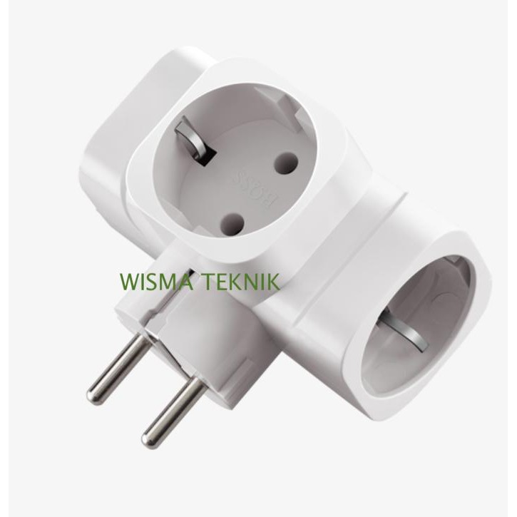 (BACA DESKRIPSI) Steker T Arde 3 Way Boss BPT16