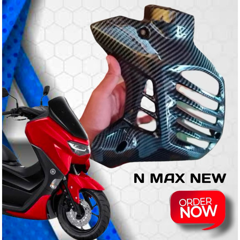 Cover radiator nmax new carbon black glosy tutup radiator nmax new carbon VARIASI.CO