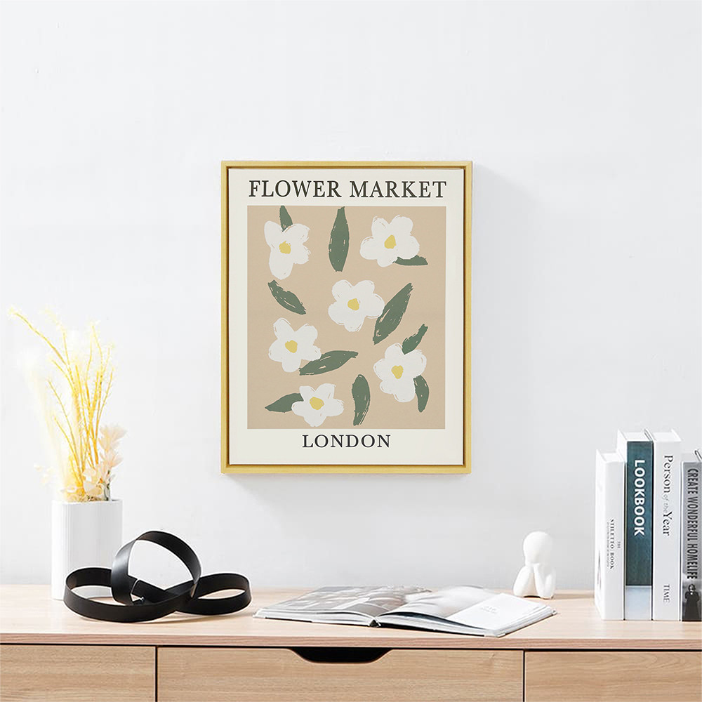 Informa 40X50 cm Hiasan Dinding Kanvas Print Flower Hl28 - Mix Canvas Wall Art Lukisan Kanvas Wall D