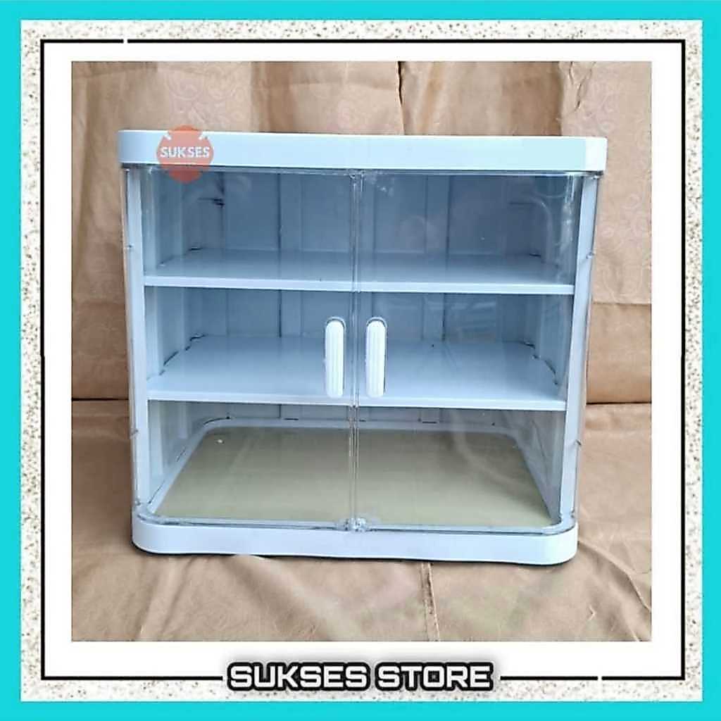 Tudung Saji 3/6 Susun / Rak Lemari Penyimpanan Tertutup Serbaguna / Food Cabinet Bistro