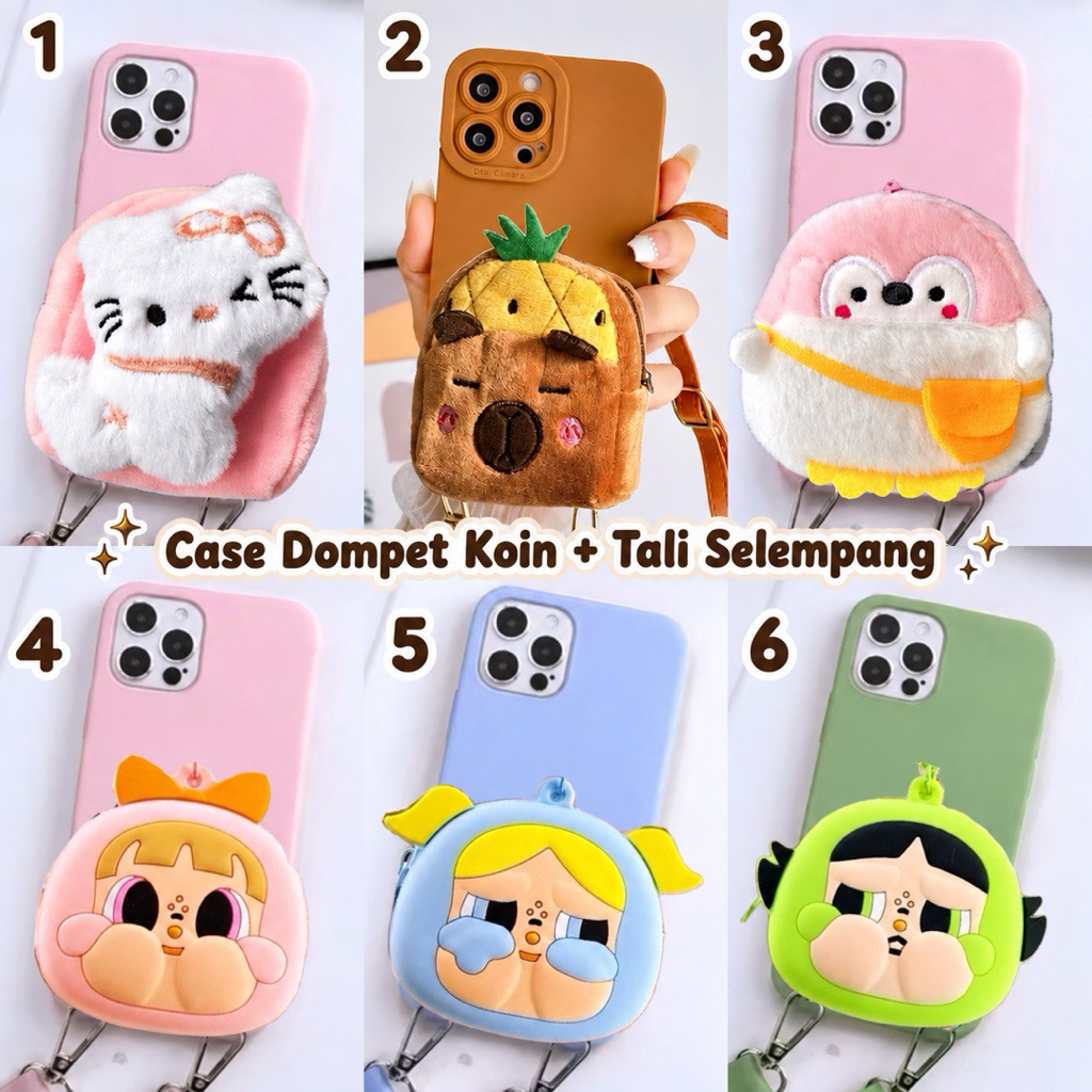 Case Dompet Koin dan Tali Selempang Xiaomi REDMI NOTE 2 4 4X 5A PRIME 5A NON FINGER PRINT 7 8 9 MAX 