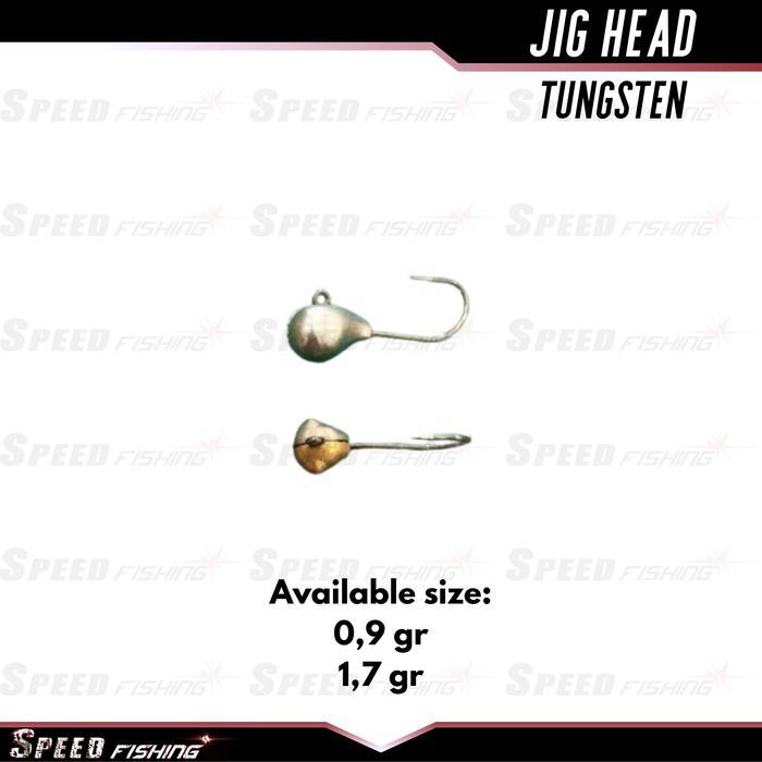 Metta Fishing Jig Head Tungsten 0.9 gram & 1.7 gram Mata Kail Jighead Ajing - 0.9g