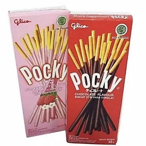 MAKANAN RINGAN CEMILAN ANAK - GLICO POCKY MINI 22 GR MURAH HARGA GROSIR