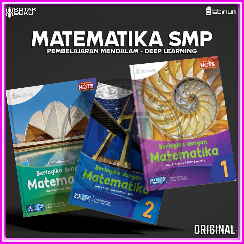 [ TS ] Buku Matematika kelas 7 8 9 SMP Deep Learning  / Matematika SMP / Platinum