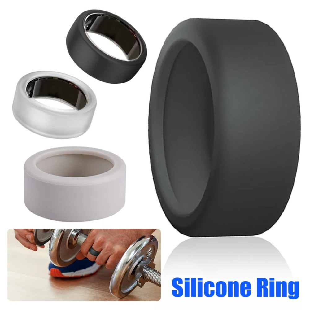 5pcs Cincin Tasbih Kotak Pelindung / Kasus Silikon Smart Ring Anti Air Pengingat Sholat