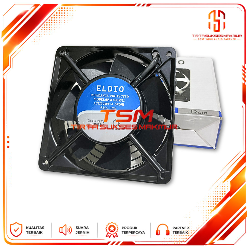 [ 12 CM ] KIPAS AC 220V 12X12cm / FAN AC 220V LISTRIK 12x12cm