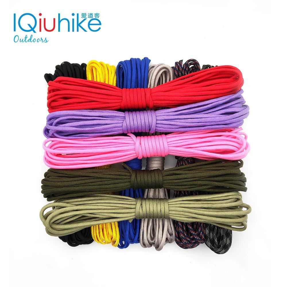 550 Paracord Parachute Cord Lanyard Tent Rope Guyline Mil Spec Type III 7 Strand 100FT For Hiking Ca
