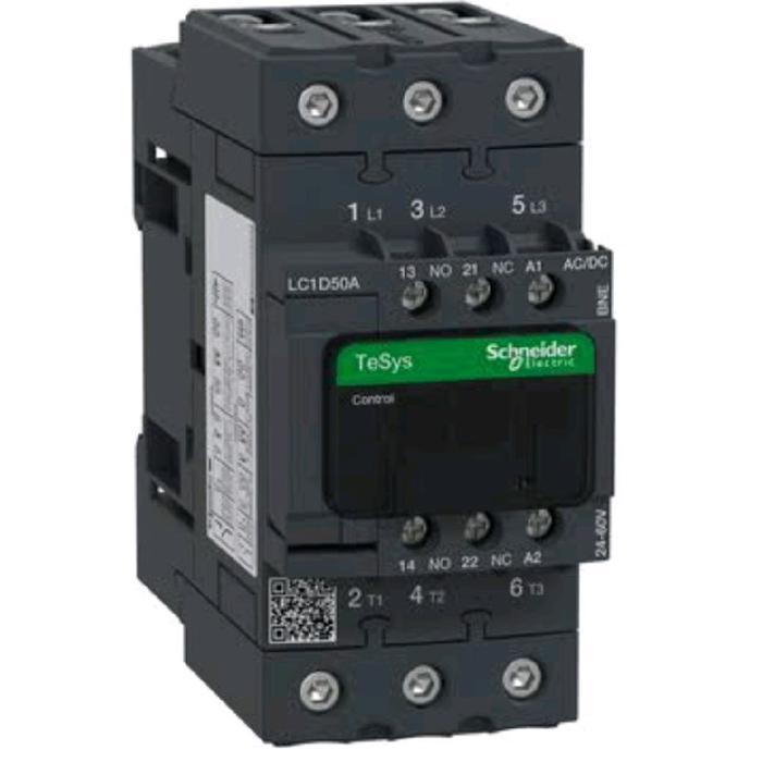 CONTACTOR LC1D50BNE 24-60VAC DC SCHNEIDER