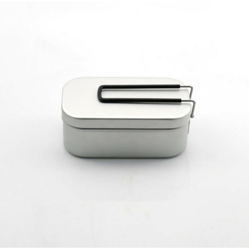 Messtin Mess Tin Box Bushcraft Camping Outdoor Hitam Silver Lunch box Japan Jepang Bukan Trangia    