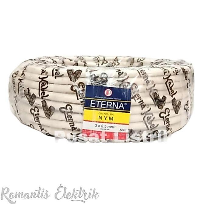 KABEL ETERNA NYM 3x1.5 mm KAWAT 50 METER KABEL LISTRIK ETERNA 1 ROLL
