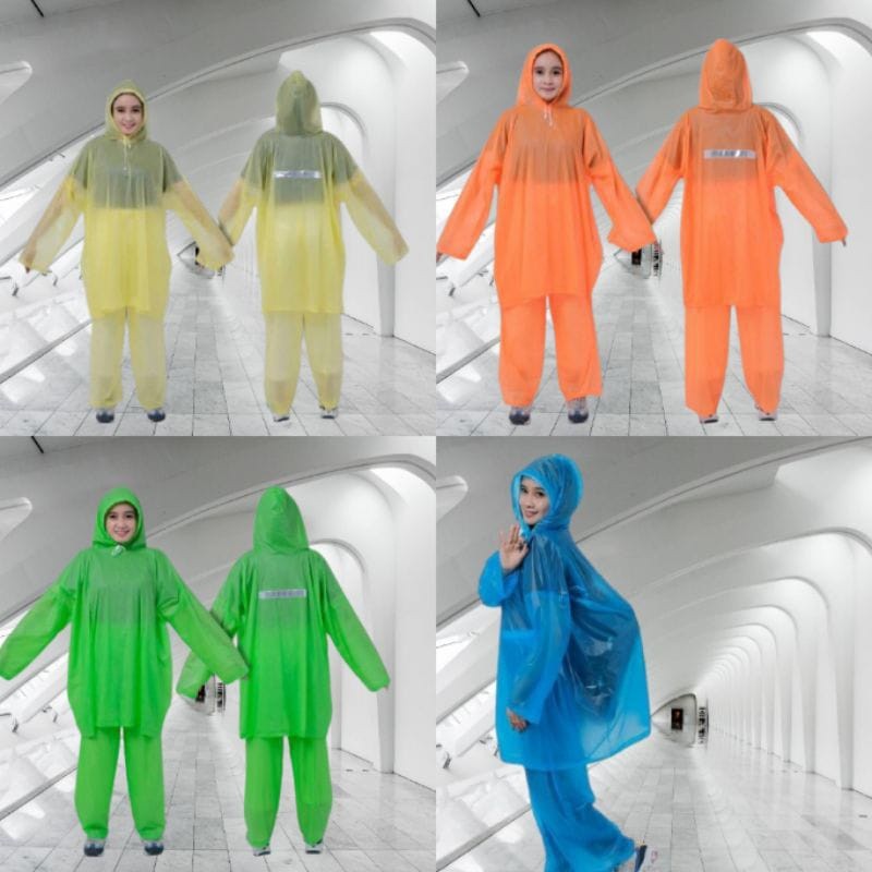 Jas Hujan Ponco Celana IBEX TikTok Jas Hujan Dewasa Ponco Celana Jas Hujan Ponco Celana Baju Hujan