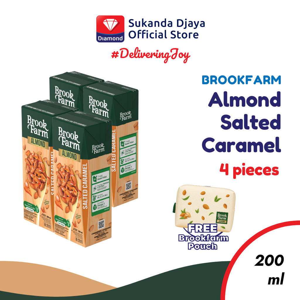 

Brookfarm Susu Almond Salted Caramel [4 pcs] + Free Pouch