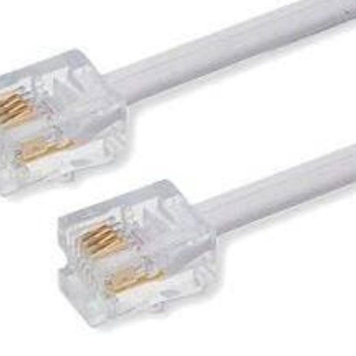 KABEL LINE TELEPON 1 METER / KABEL TELEPON TELKOM