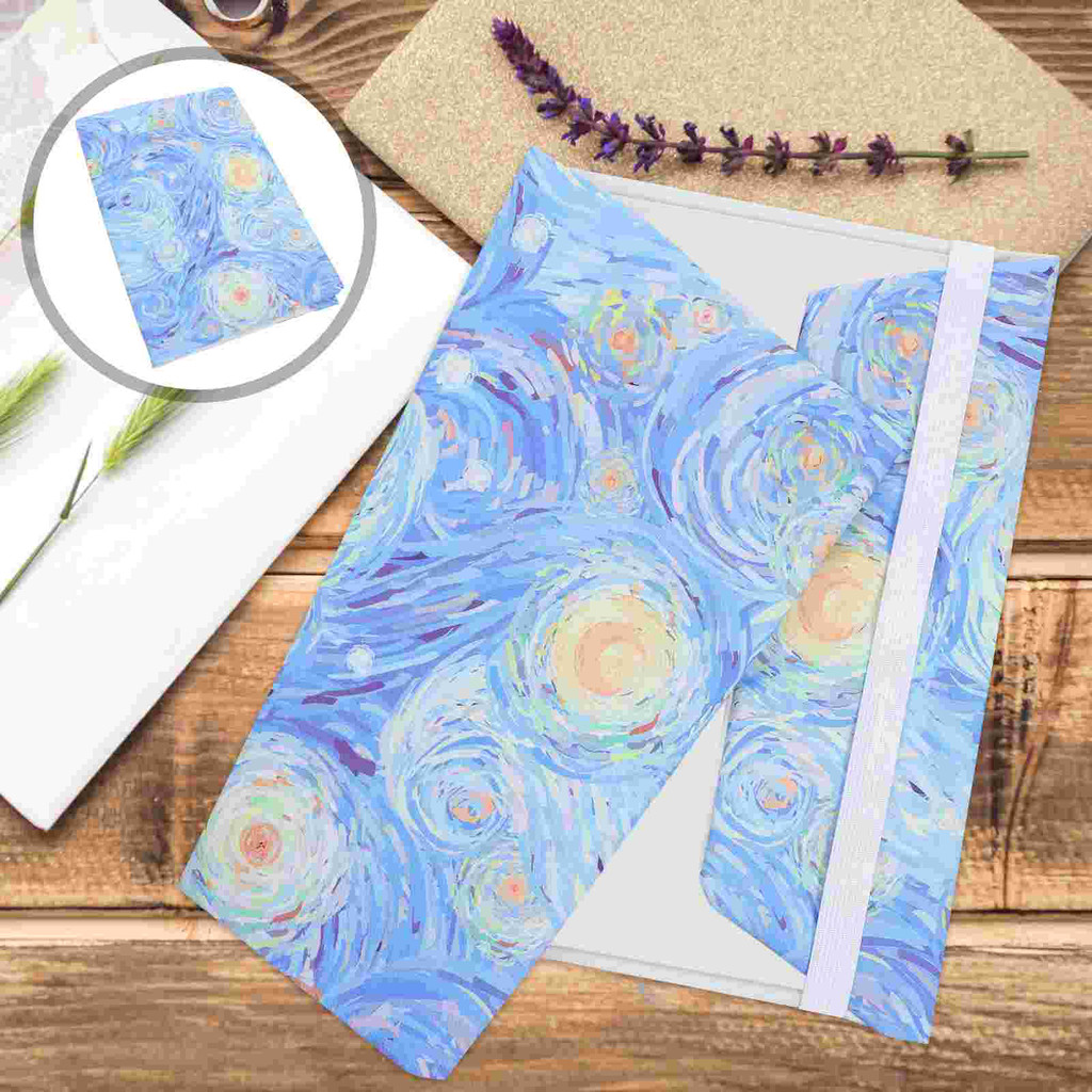 

B5 Handmade Fabric Book Protector Sturdy Notebook Cover Reusable Book Sleeve With Pattern Composition Journal Wrapper
