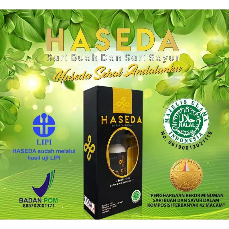 Haseda Herbal Tetes Sari Buah dan Sayur (READY STOCK)